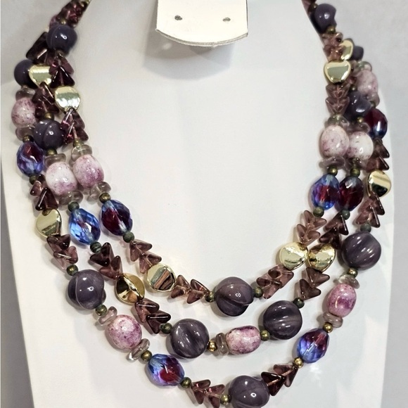 Schiaparelli Jewelry - Schiaperelli Signed Vintage multi strand Bead Statement Necklace